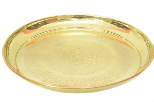 Pure Brass Thali Set 6 Pcs 1.500kg