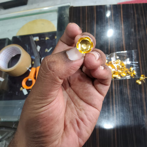 Pure Silver Gold Plated Flowers Pack Of 108 57g