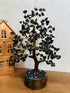Pushkar Black Tourmalin M Seal Crystal Good Luck Tree 7-8 Inch