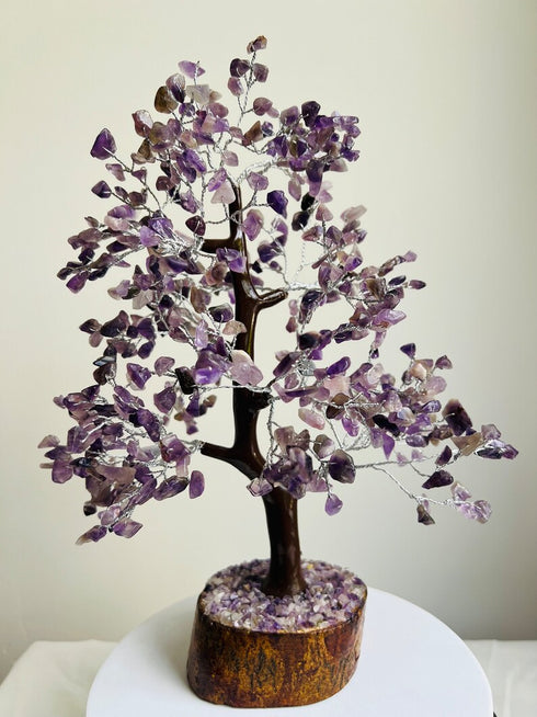 Pushkar Amethyst Tree 300 Crystal 10-12 Inch