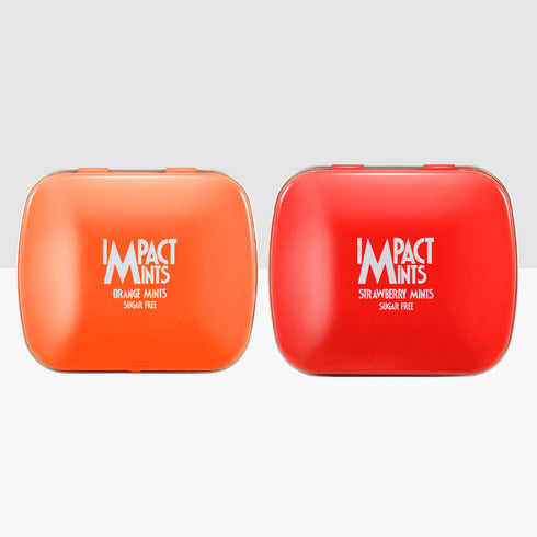 Impact Mints Fruity Combo Pack of 2 For Her Orange and Strawberry Mints 14g