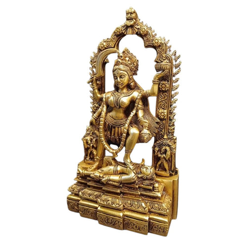 Tamas Brass Maa Kali - Maa Durga Deity - Devi Jagdamba Statue/Idol | Free Luxury Gift box
