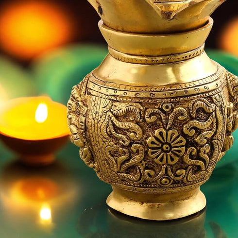 Tamas Brass Kalash - A Symbol of Sacred Serenity