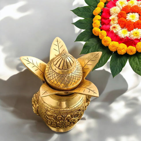 Tamas Brass Kalash - A Symbol of Sacred Serenity