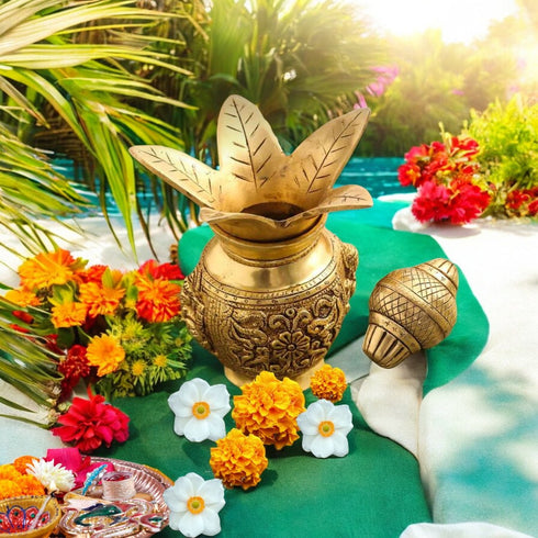 Tamas Brass Kalash - A Symbol of Sacred Serenity
