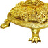 Tamas Brass Handcrafted Lord Ashtalakshmi/Ashta Lakshmi on Tortoise Meru Shree Yantra Statue / Idol with Antique Finish