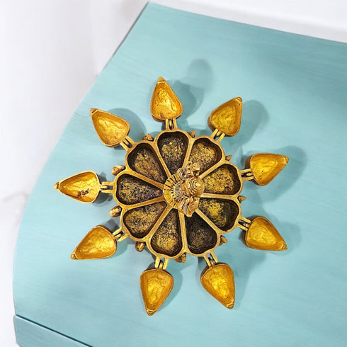 Tamas Handcrafted Brass Kumkum Box - A Beautiful and Traditional Accessory