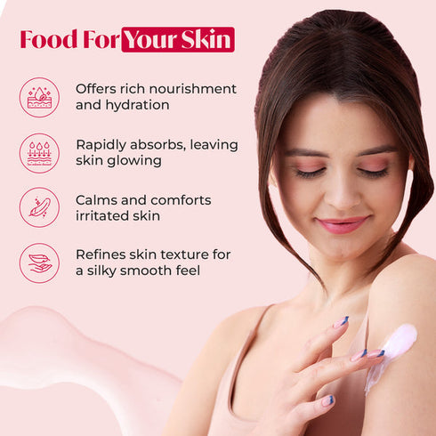Meglow Strawberry Body Yogurt- 200 ml