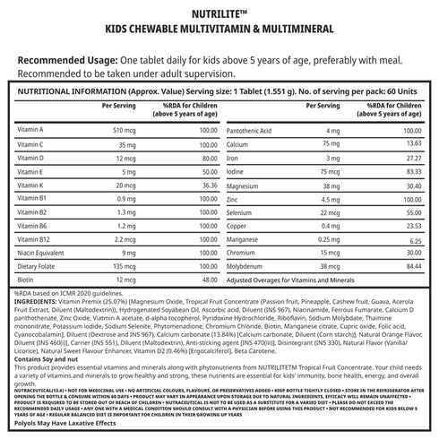 Nutrilite Kids Chewable Multivitamin & Multimineral