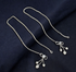 Girlish 925 Sterling Silver excellent ball beaded Chain Anklet Pair