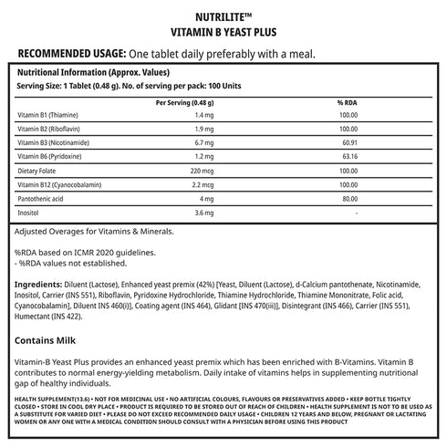 Nutrilite Vitamin B Yeast Plus