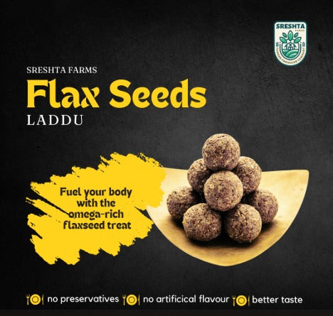 Sreshta Farms Organic Flax Seed (Avisa) Laddu