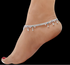 Real Silver Women Anklet Ghungroo Payal With Meenakari Work