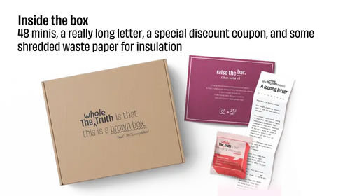 Whole The Truth Personalised Box - Pack of 48 Mini Protein Bars
