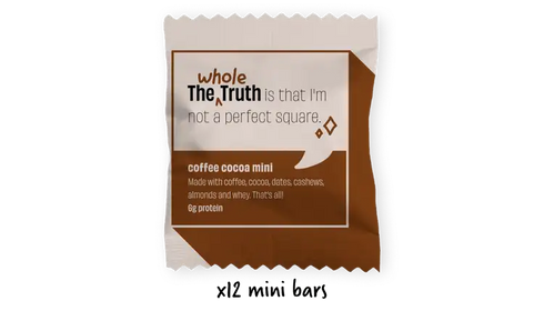 Whole The Truth Coffee Cocoa Mini Protein Bars