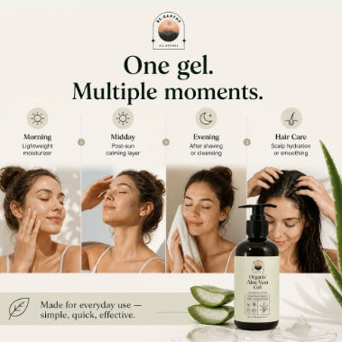 Organic Aloe Vera Deep Hydration & Soothing Gel