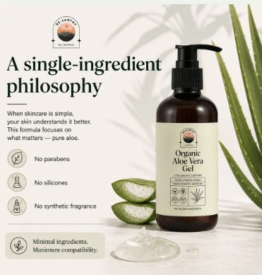 Organic Aloe Vera Deep Hydration & Soothing Gel