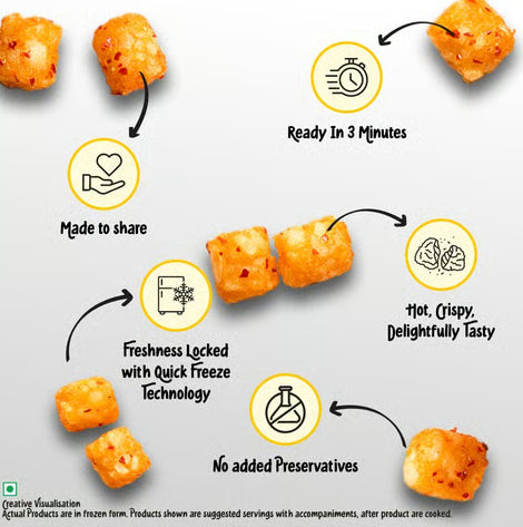 McCain Chilli Garlic Potato Bites Nuggets (Frozen)