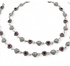 Amazing 925 Sterling Silver Pink CZ Oxidized Heart design payal Anklet Pair