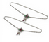 Beach wear 925 Sterling Silver Multi CZ Oxidised Anklet Pair