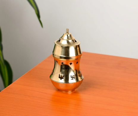 Mannar Craft Pure Brass Kapoor Dani & Camphor Lamp