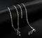 925 Sterling Silver women Charm Chain Anklet Pair