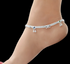 Real Sterling Silver women boho style Anklet Ankle Pair