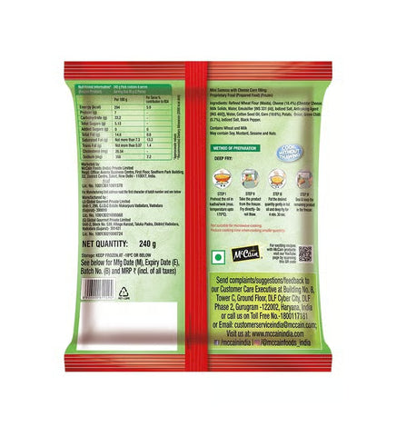 McCain Cheese Corn Mini Samosa (Frozen)
