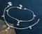 Real Silver Pink CZ Snake Chain Anklet - Payal for women