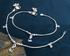 Real Silver Pink CZ Snake Chain Anklet - Payal for women