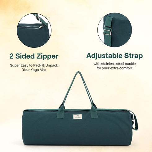 Wiselife Yoga Mat Duffle Bag (Up to 10mm Mat)
