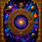 Back Drop India Brahmanda Mystic Orbit Ganesh Chaturthi Decoration Backdrop