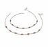 Premium 925 Sterling Silver Red White CZ Oxidised Pajeb Anklet