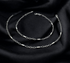 Daily wear 925 Sterling Silver Oval Links Chain Anklet Pair