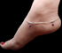 Real Silver Star Style Anklet Bracelet- Single