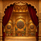 Back Drop India Rangmahal Vastrangana Ganesh Chaturthi Decoration Backdrop