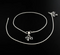 boho style 925 Sterling Silver women snake Chain Anklet Pair