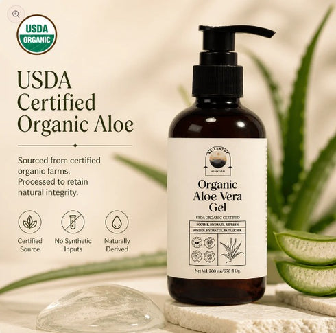 Organic Aloe Vera Deep Hydration & Soothing Gel