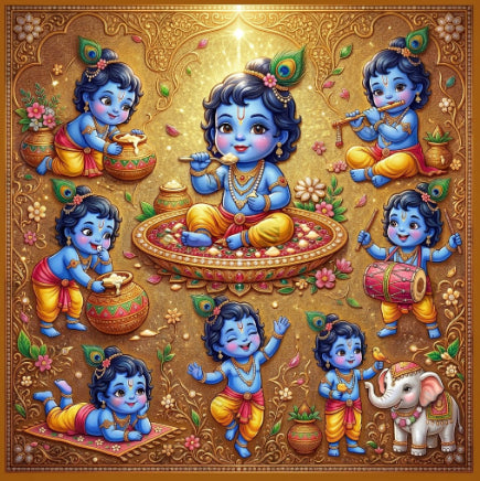 Back Drop India Navneet Leela Sangrah Padmapriya Murali Janmashtami Decoration Backdrop