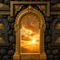 Back Drop India Kanak Stone Gateway Ganesh Chaturthi Decoration Backdrop