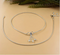 925 Sterling Silver snake Chain Anklet Pair