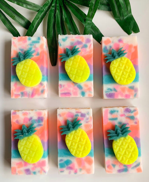 The Sass Bar Pineapple Malibu Sunset Loaf Soap