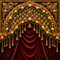 Back Drop India Kusumalata Crimson Canopy Ganesh Chaturthi Decoration Backdrop