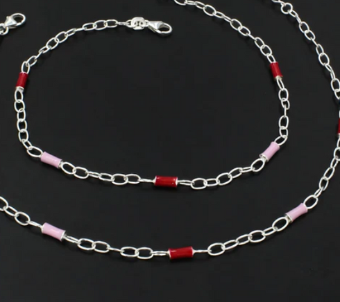 Beach Wear 925 Sterling Silver Chain women Payal Anklet Pair