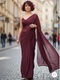 Vasthrlay Poly Georgette Designer Sareea