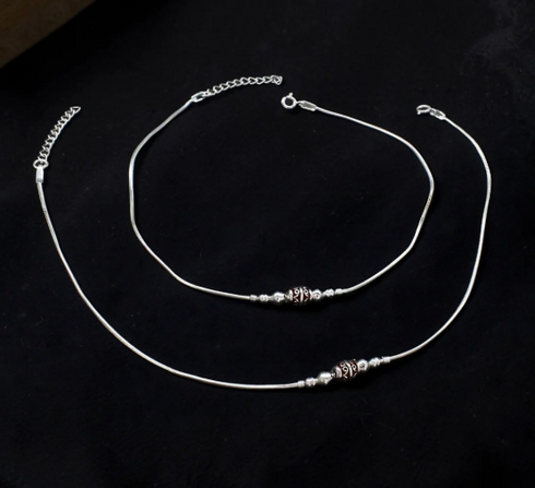 Premium Quality Real Silver Anklet for Women