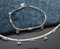 Real Sterling Silver women boho style Anklet Ankle Pair