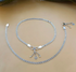 Daily wear 925 Sterling Silver women Bismark chain Anklet Pair