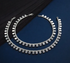 Beach wear 925 Sterling Silver girlish round shaped mini Coin Anklet Pair