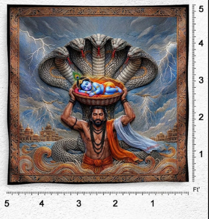 Back Drop India Sheshrakshit Janm Krishna Janmashtami Decoration Backdrop